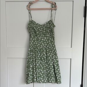 Sabo skirt Floral Green Dress